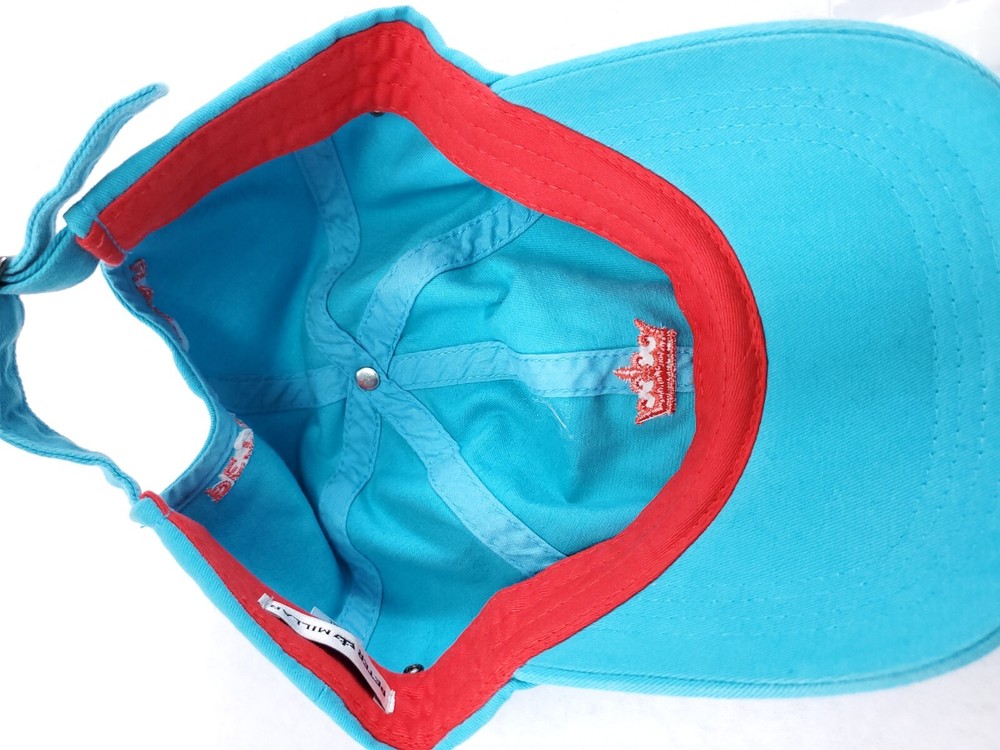 Peter Millar Hat Cap Strap back Golf Adjustable Embroidered Logo Turquoise