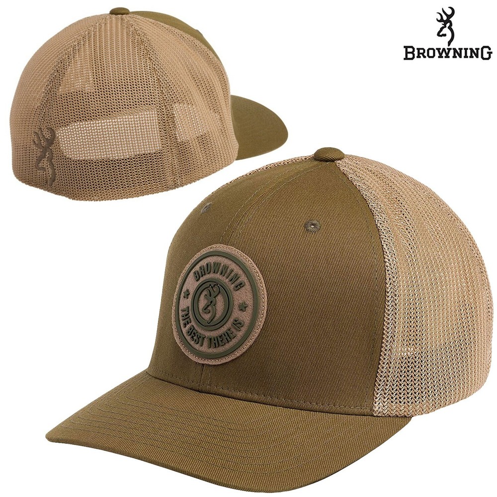 Browning Dusted Meshback Cap (L/XL)- Loden