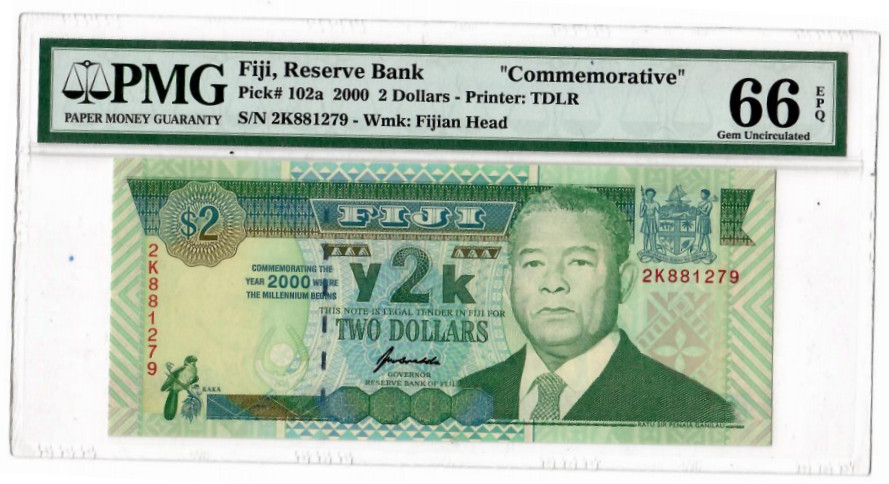 Fiji_Commemorative__2 Dollars_2000_PMG_2K881279