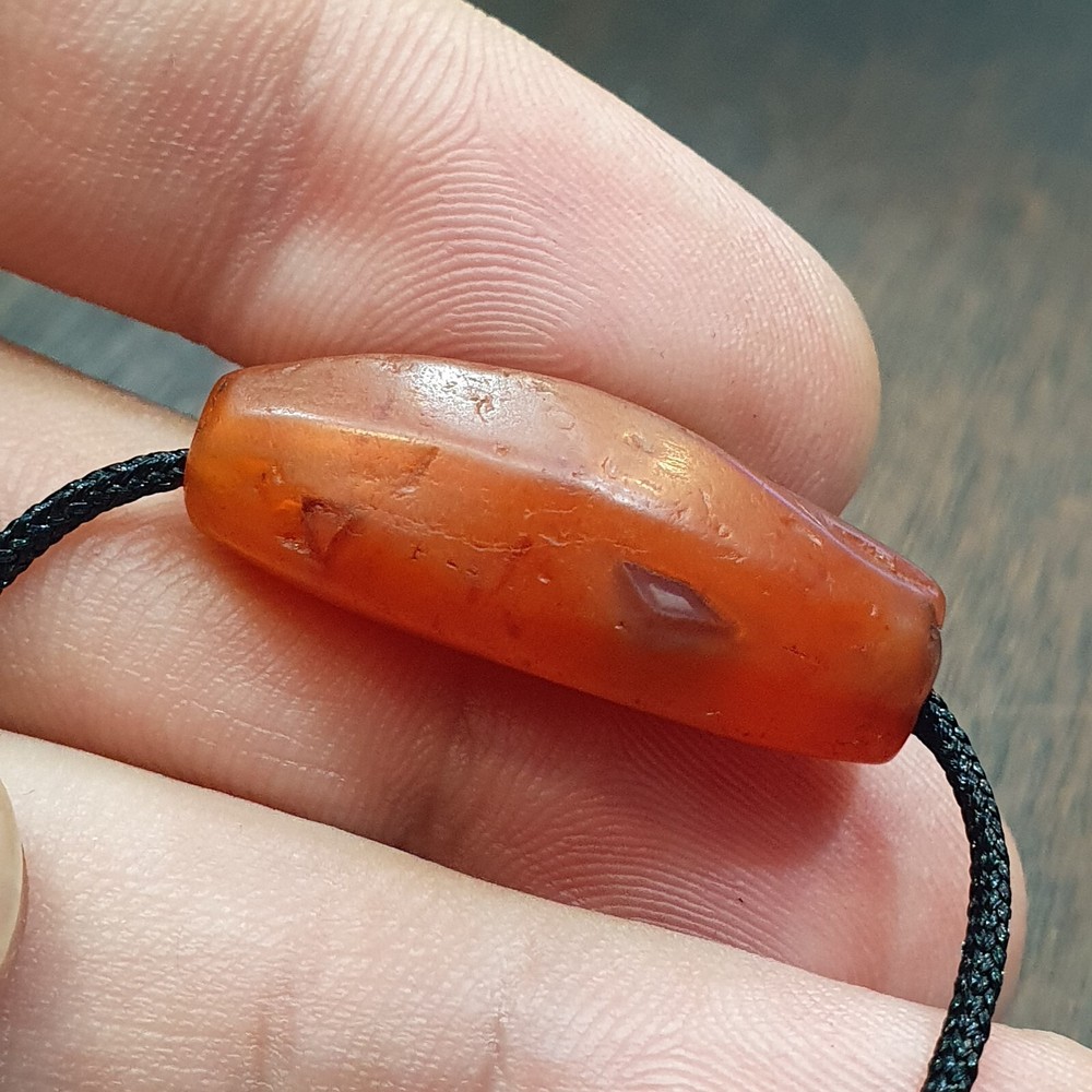 Ancient Antique Carnelian Middle eastern African AGATE Bead