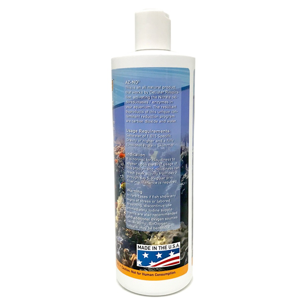 AZ-NO3 Absolute Zero Nitrate 500mL Marine and Reef Safe Nitrate Eliminator