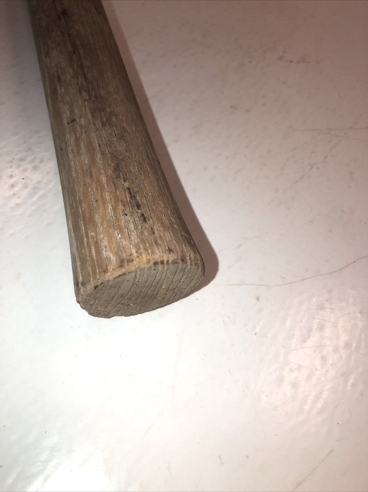 Vintage Weed Grass Trimmer Sling Blade Wood Handle Rustic Sickle Wacker Prop