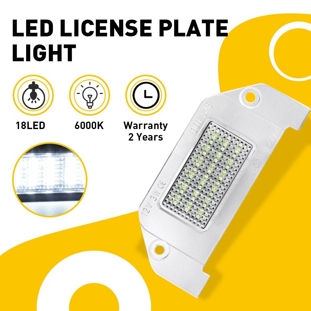 OXILAM LED License Plate Light Tag Bulb For 06-2014 Dodge Charger Challenger EAH