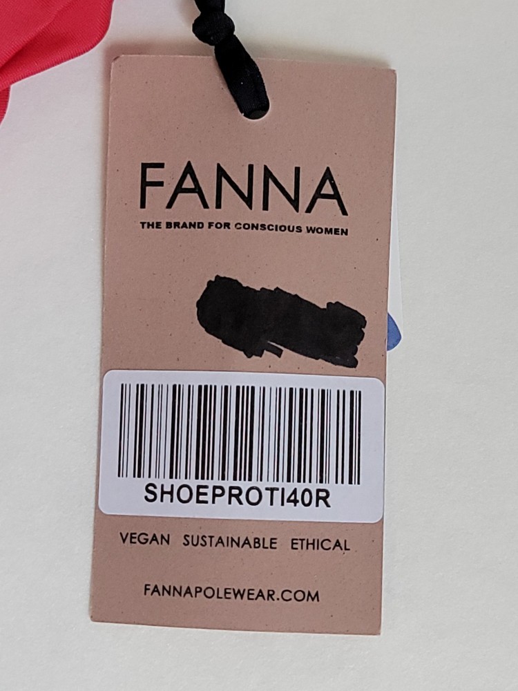 Fanna Polewear Shoe Protectors Red Size Medium New