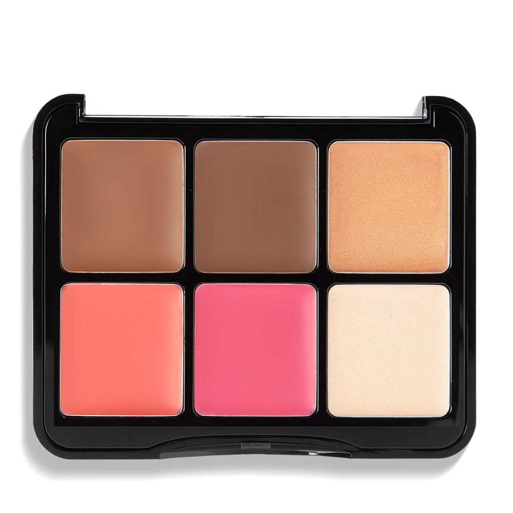 W7 Let’s Face It Cream Palette – Light Soft Glow - -