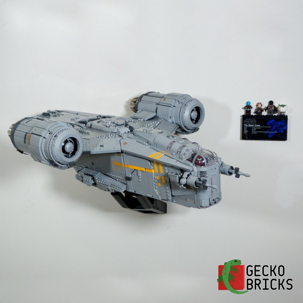 Wall Mount Display for Lego Star Wars UCS Razor Crest 75331
