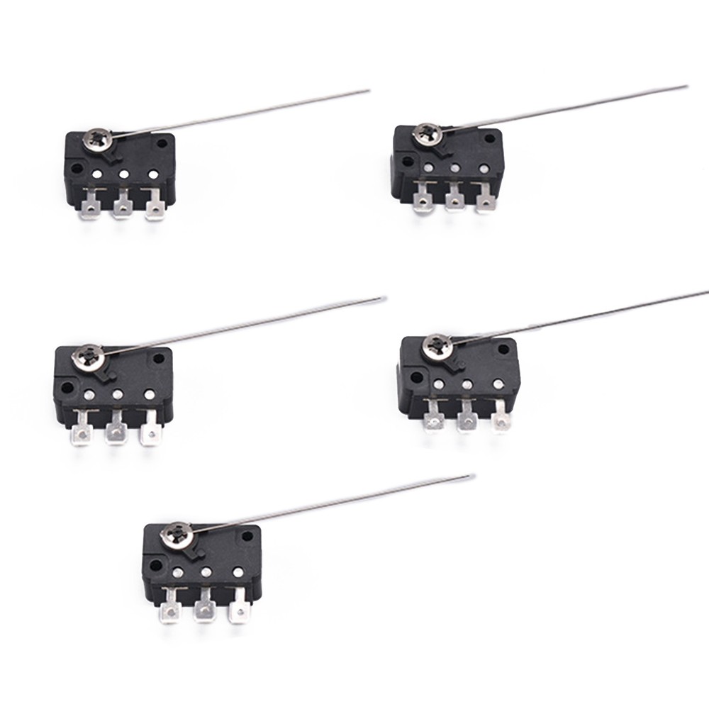 5Pack 4.8mm Long Hinge Microswitch Arcade Change-Coin Acceptor Micro Switch D