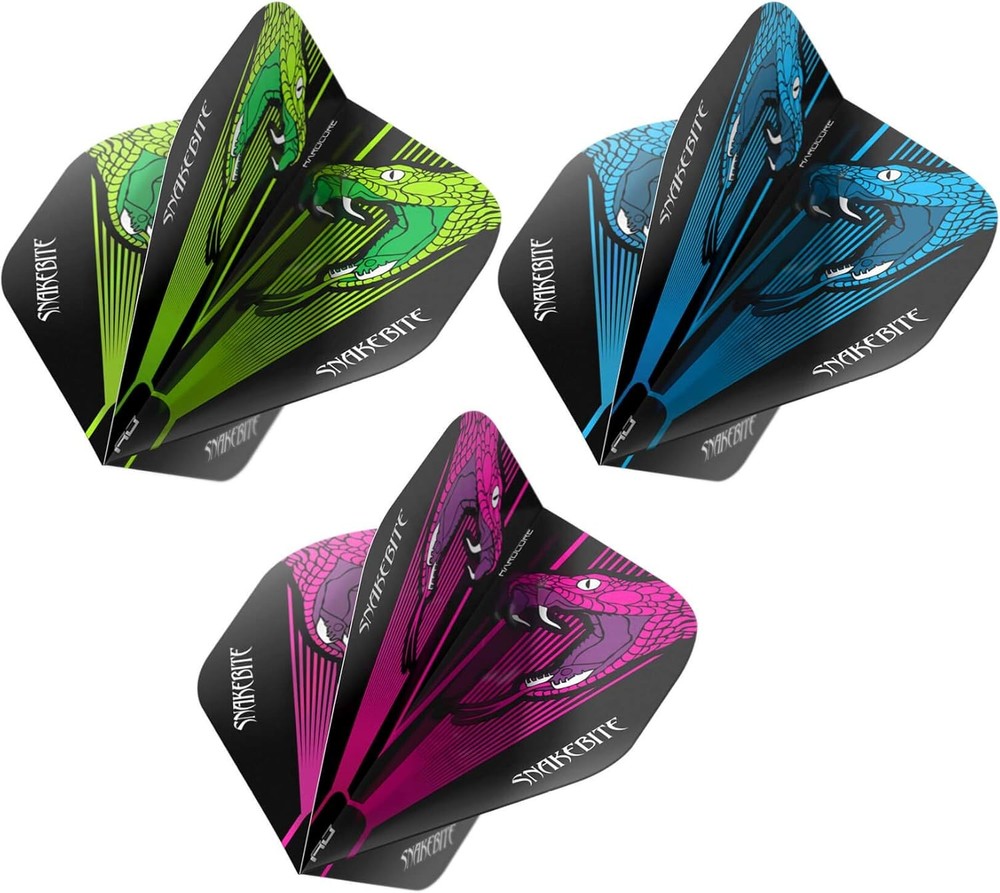 RED DRAGON Peter Wright Snakebite Flight Packs Transparent