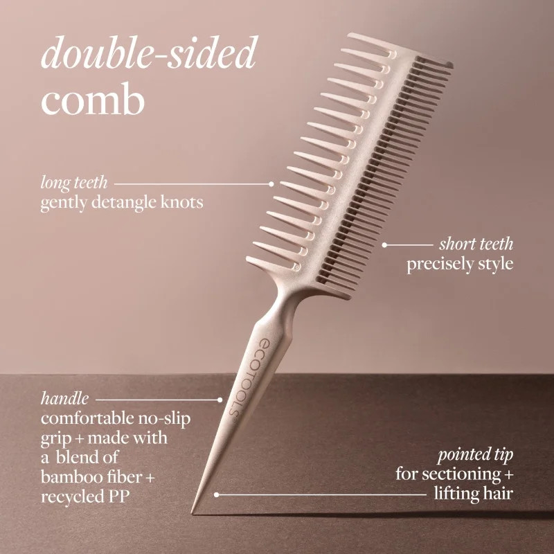 EcoTools Double Sided Comb, Bamboo