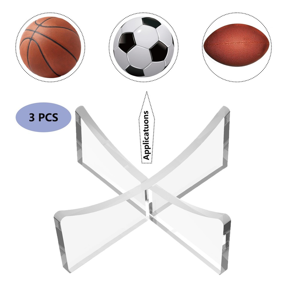 Acrylic Golf Ball Display Stand for 3 Balls - Elegant Storage Solution