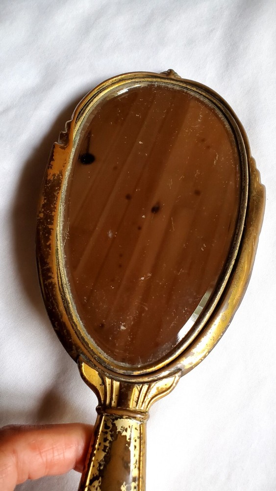 Gold Hand Mirror Antique