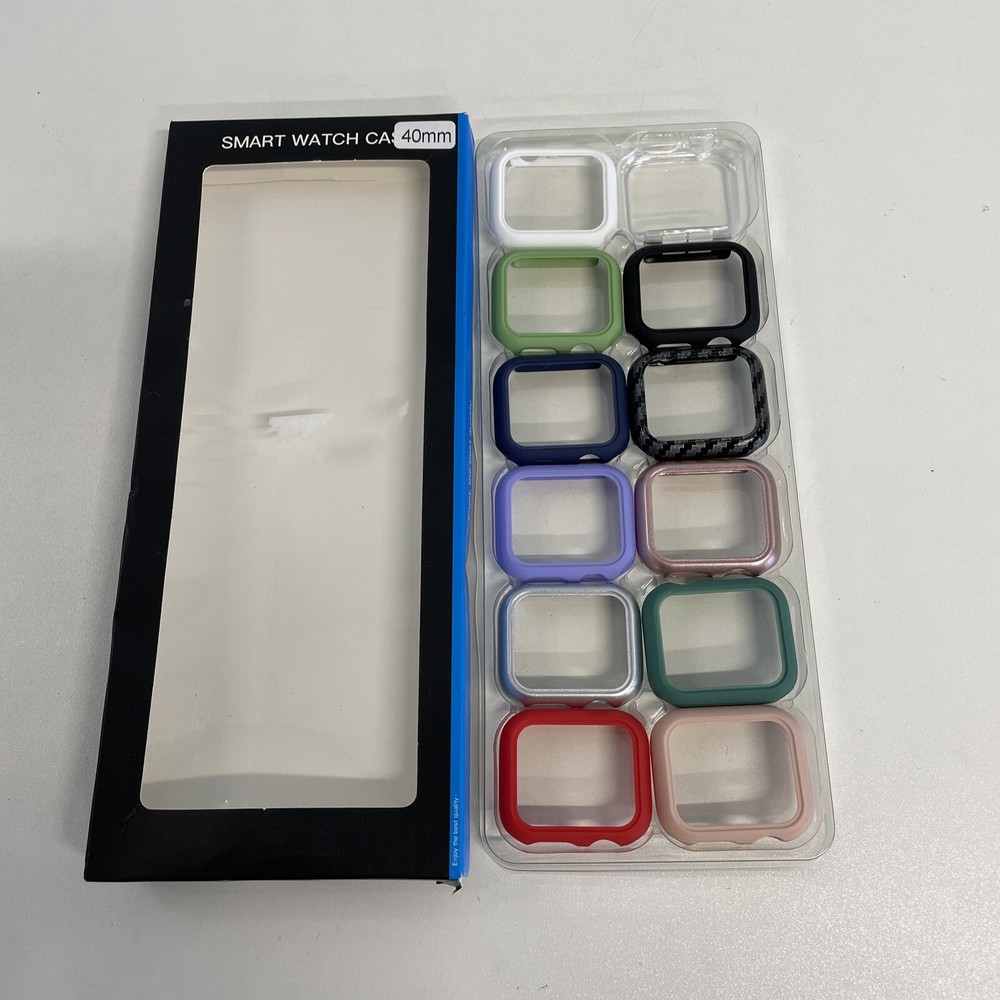 12 Pack 40mm Smart Watch case (No screen protection inc) multicolor options