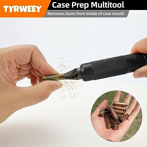 TYRWEEY Case Prep Multitool, Chamfer Deburring Tools for Black