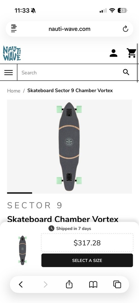 Sector 9 Chamber Vortex Longboard Used