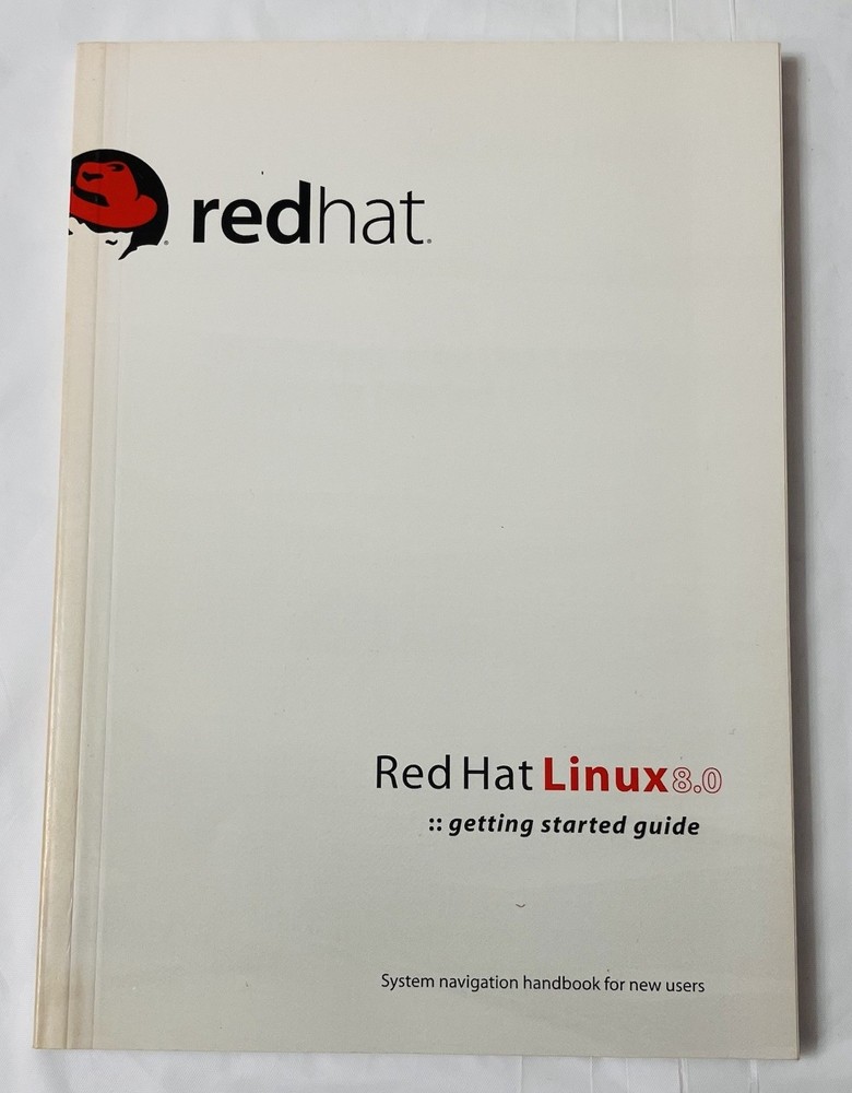 Red Hat Linux 8.0 Manual Set 6 pc Vintage OS Installation Reference Guides 2002
