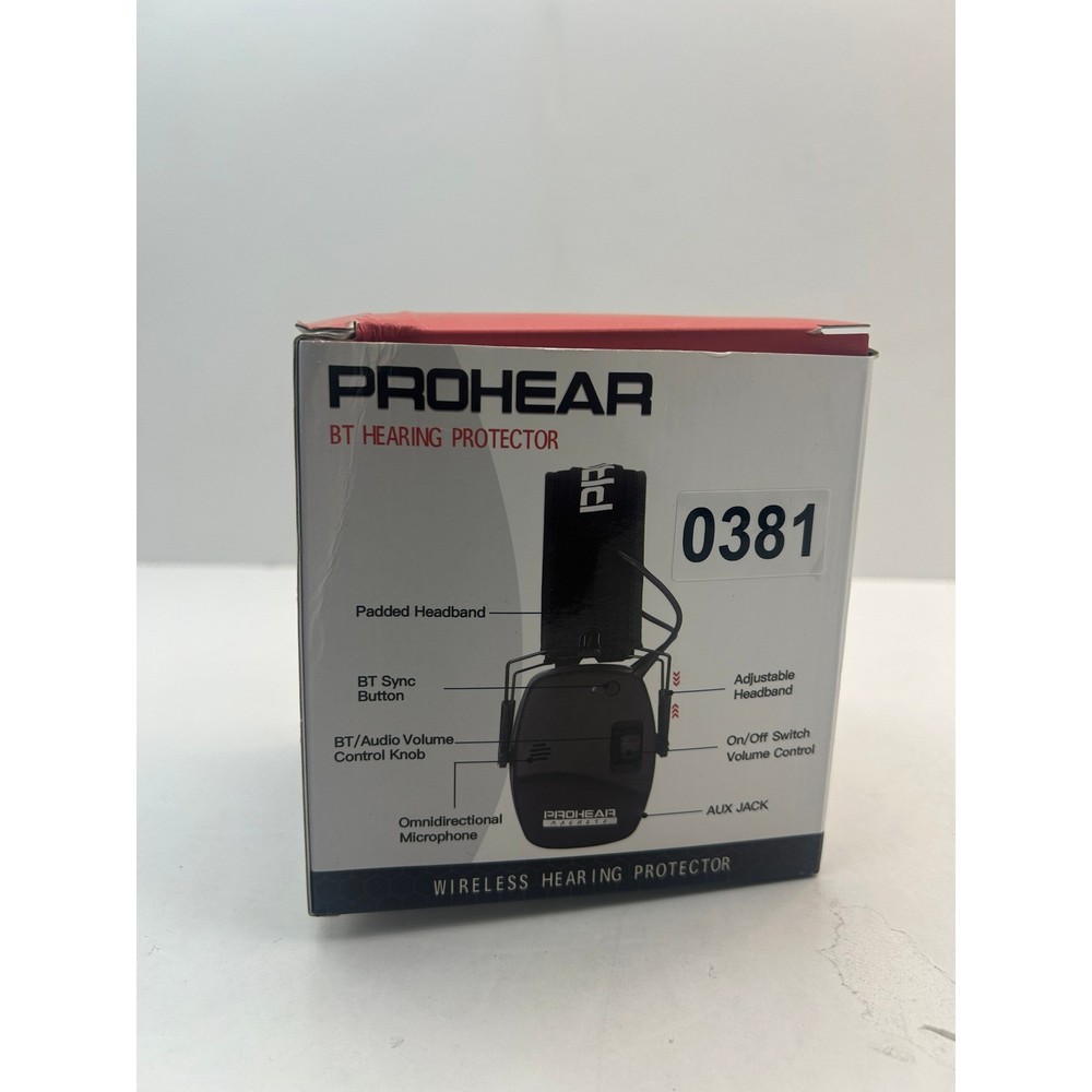 PROHEAR EM030 BT Hearing Protector Unisex OS Black