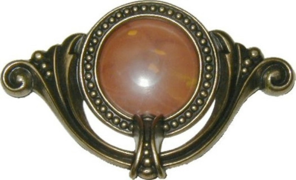 Bakelite 4" CC Zinc Diecast Waterfall style knob pull modern rustic antique old