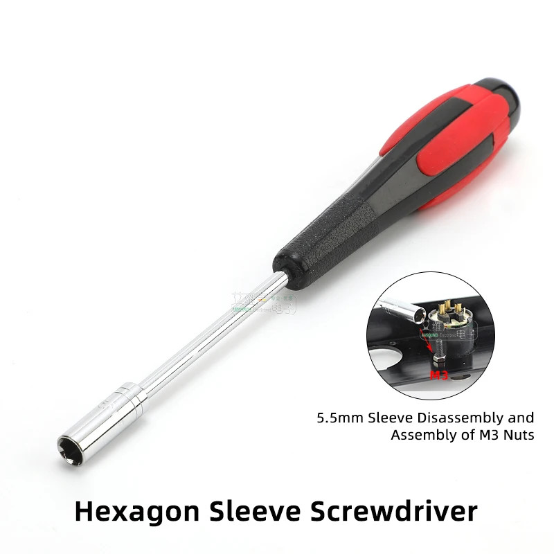 1pcs 5.5mm M3 Outer Hexagonal Long Sleeve Screwdriver DIY dismantle Tool