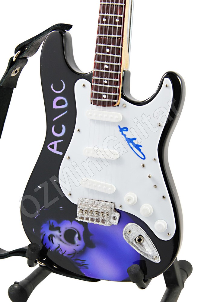 Miniature Guitar Art Series AC/DC & Strap