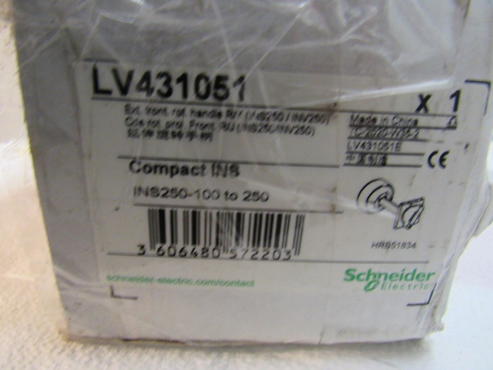 Schneider LV43051 Front Switch INS250 Extended Rotary Handle Missing Parts