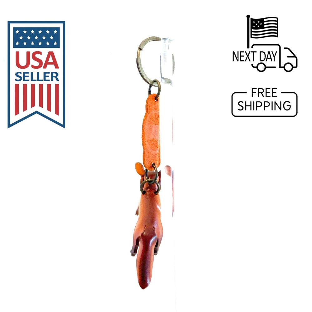 Fox Handmade Leather Keyring