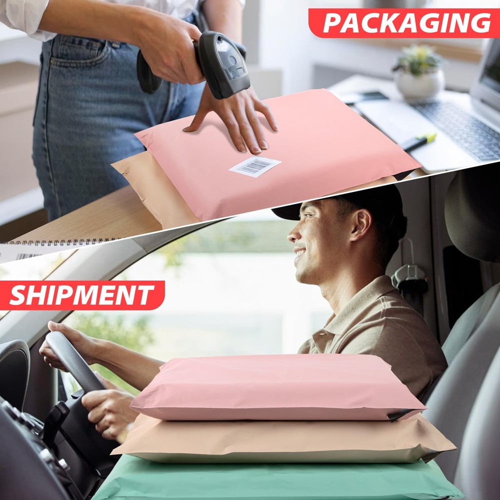 Variety Poly Mailers, 30 Pack Shipping Envelopes, Plastic Packaging Bags, Sel...
