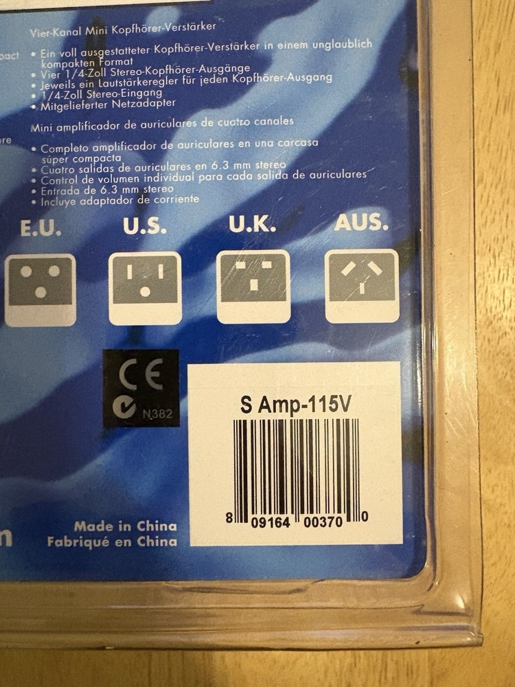 Samson S-amp Stereo Headphone Amplifier Amp