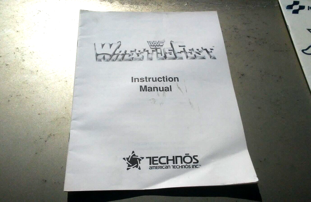 WWF WRESTLEFEST Technos-Orig. Manual-L@@K!