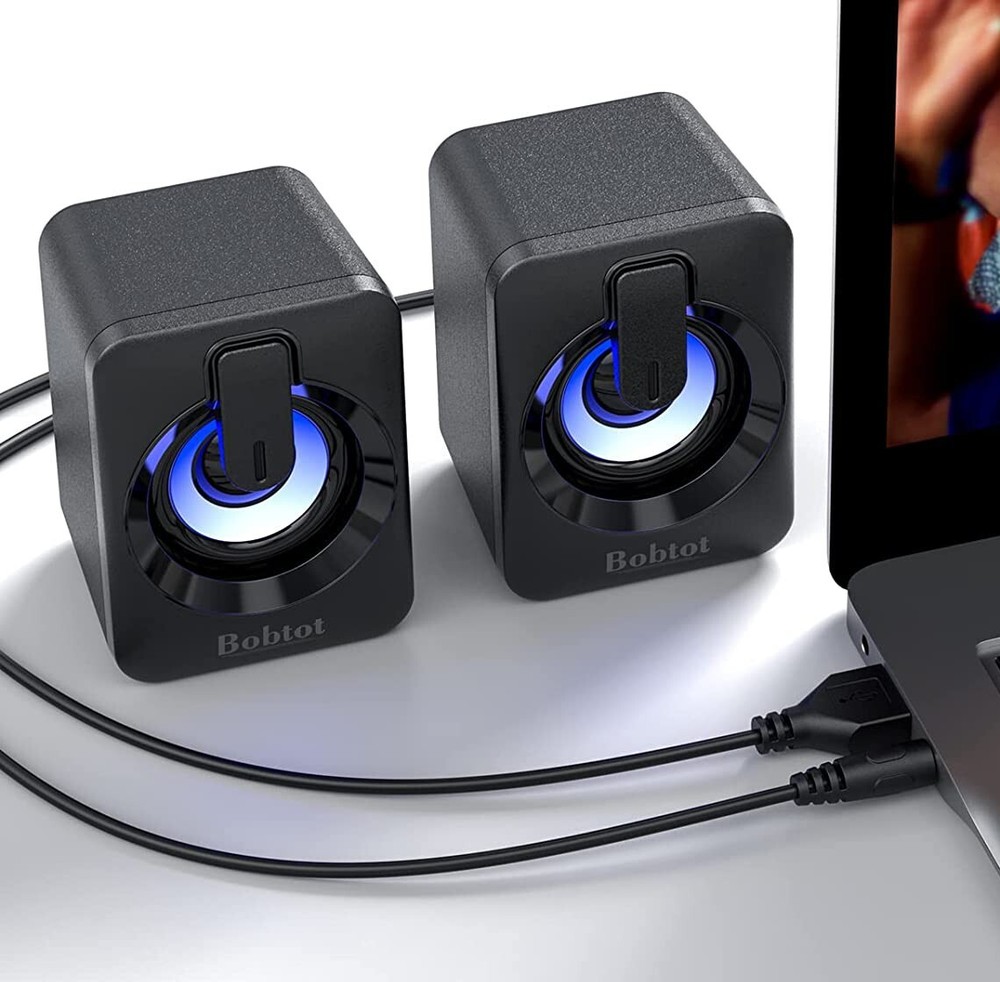 Computer Speaker USB Powered Mini Bluetooth Desk Game RGB Speakers Audio