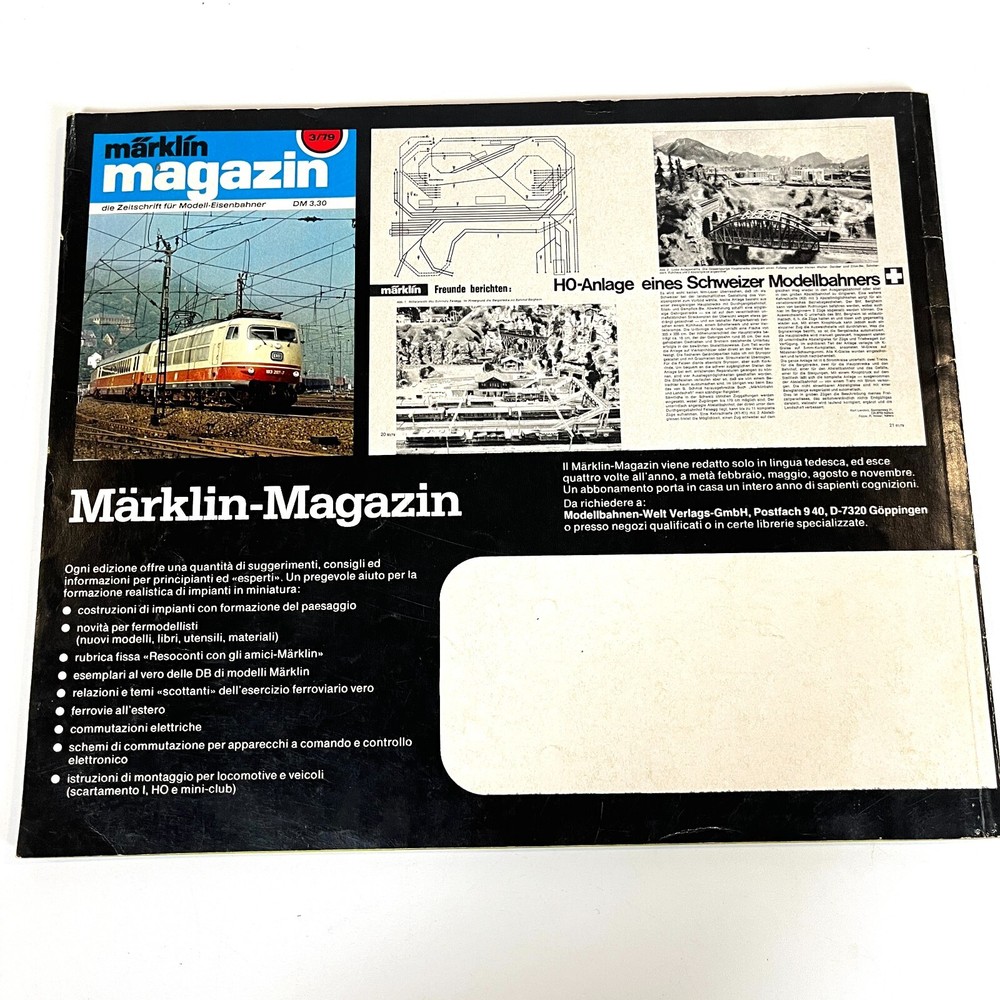 Märklin 1980 HO Mini Club Product Reference Guide Book Program
