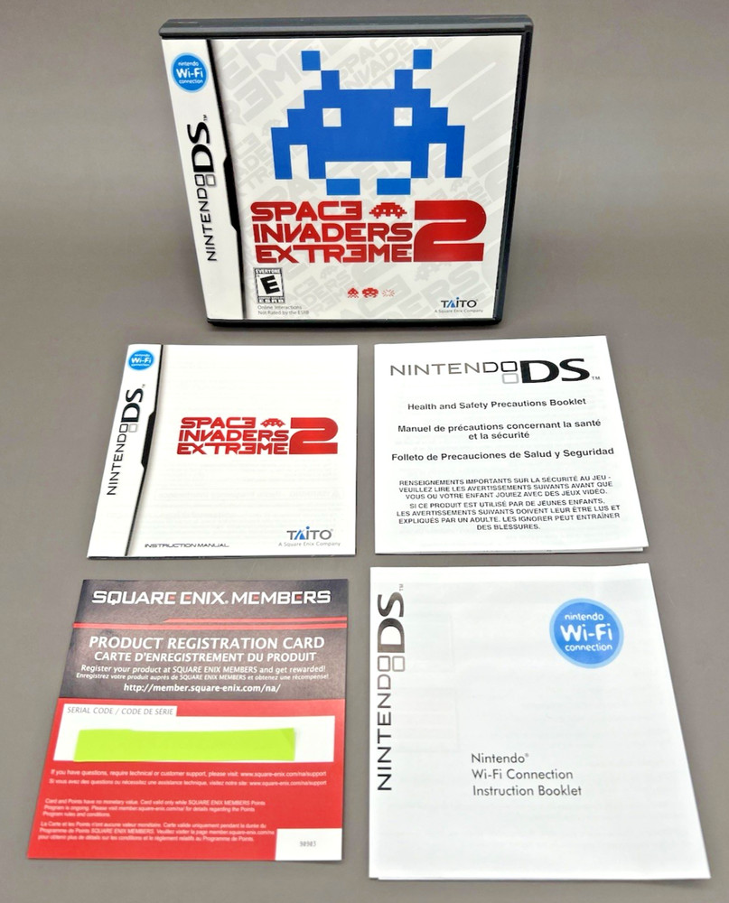 Space Invaders Extreme 2 (Nintendo DS, 2009) Case Manual Insert NO GAME