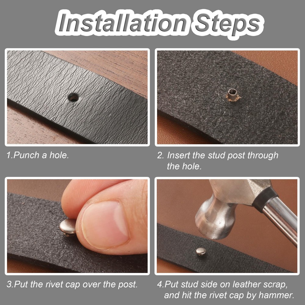 70Sets Assorted Conchos Mixed Antique Silver Color Studs Spikes and Studs Riv...