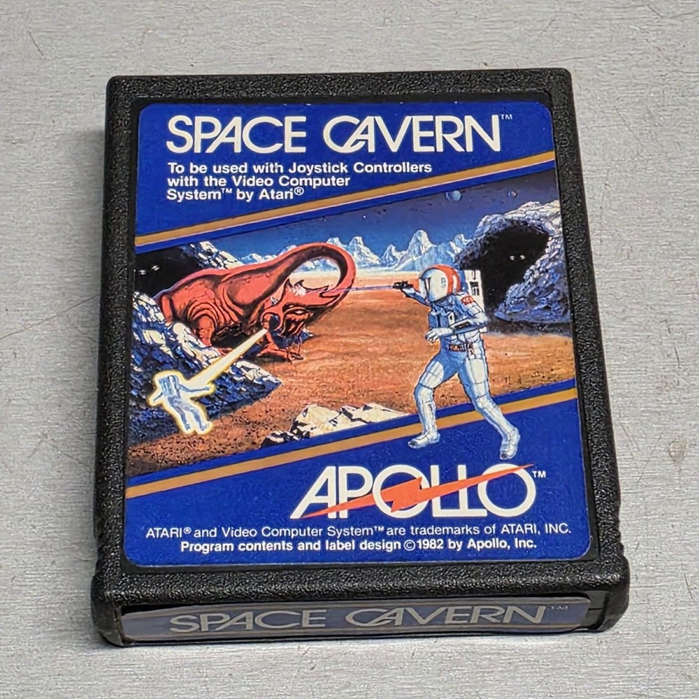 Atari 2600 Apollo Space Cavern Game Cartridge