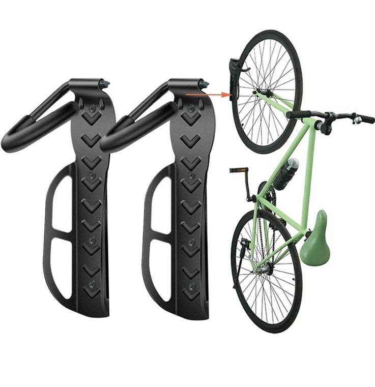 Wallmaster Wall Mount Bike Storage Racks for Garage 2-Pack