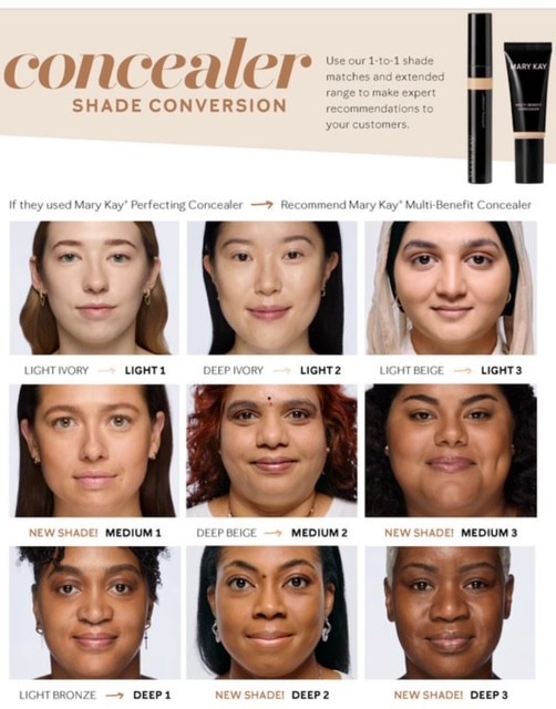 New Mary Kay Multi-Benefit Concealer - Creamy, Full-Coverage Vitamin E Formula
