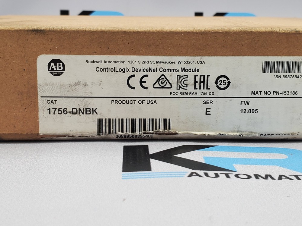 Surplus Pre-Owned Allen Bradley 1756-DNB ControlLogix Communication Mod