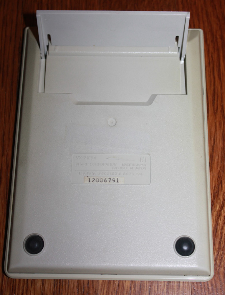 Vintage Sharp COMPET VX-2126A Solar Powered Calculator easel WORKS