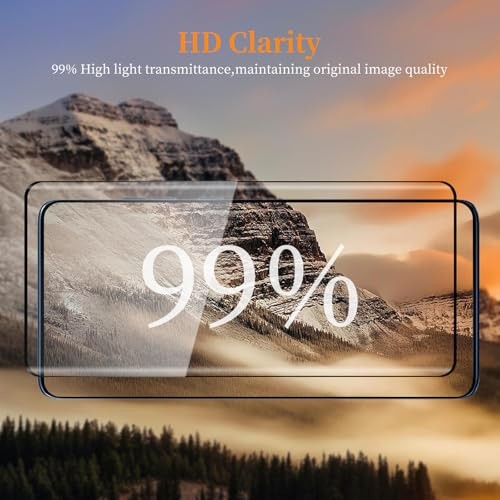 3 Pack Screen Protector for Moto edge 60, UltraClear, 9H Hardness, Bubble-Free