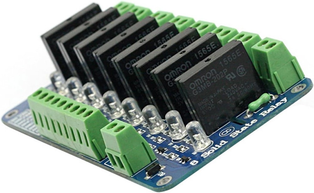 8-Channel Solid State Relay Module for Arduino and Microcontroller Projects