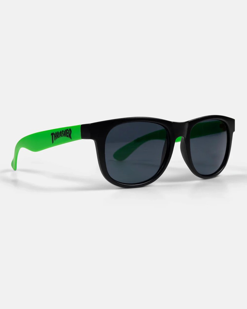 THRASHER LOGO SUNGLASSES NEON GREEN
