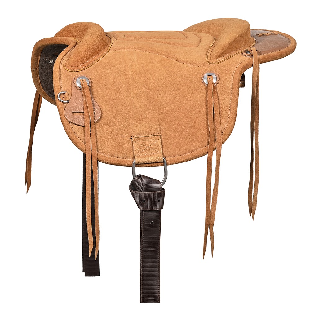 HILASON Western Baretek Bareback Pad Horsemanship Treeless Leather Black |