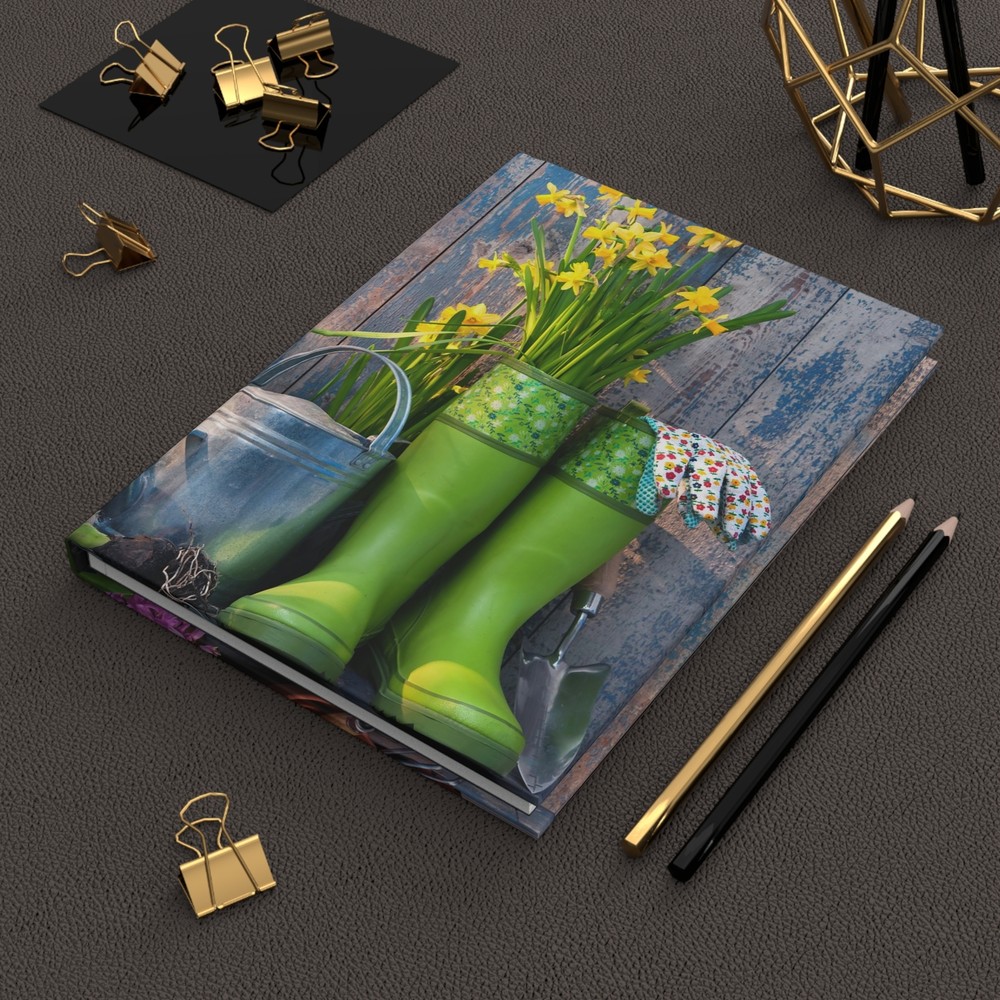 Hardcover Journal Matte Gardening Theme