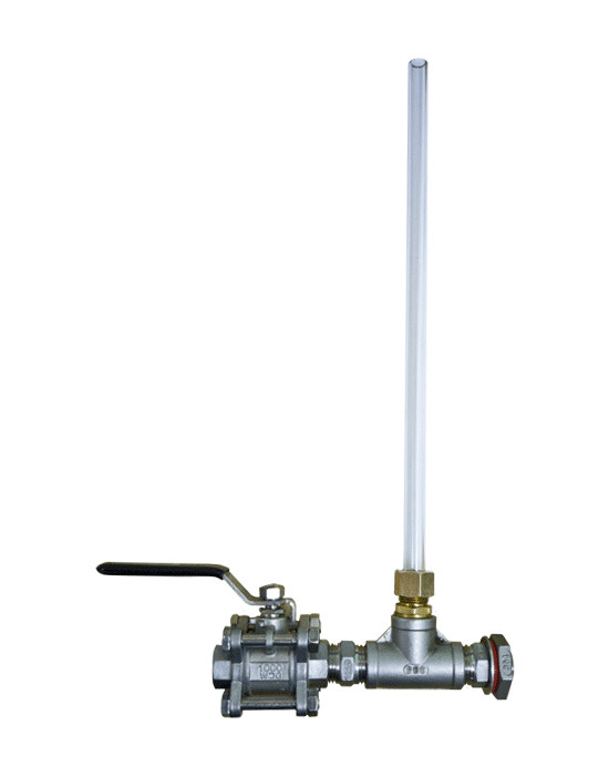 18" Sight Glass Tee & 3 Piece Sanitary Ball Valve