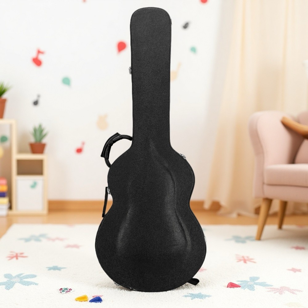 ES-335 Style Jazz Electric Guitar Hardshell Case - Lockable, Padded, Black