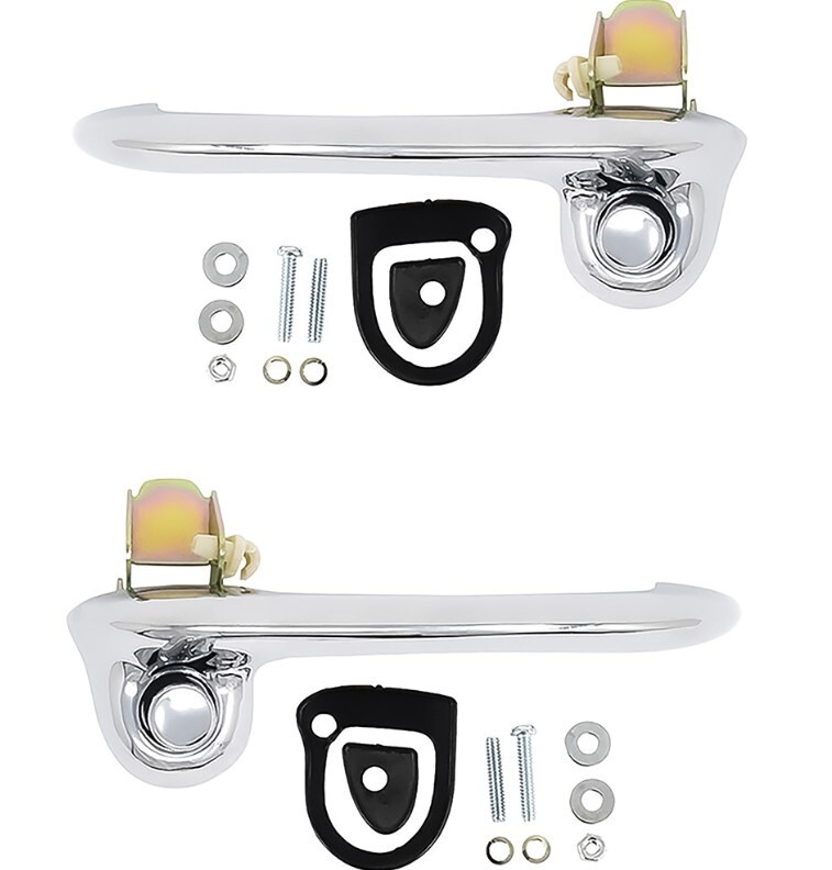 Outer Door Handle Set With Hardware For 1964-1970 Ford Mustang