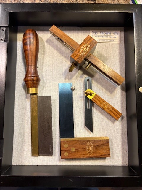 Crown Rosewood Miniature 4 Tool Set