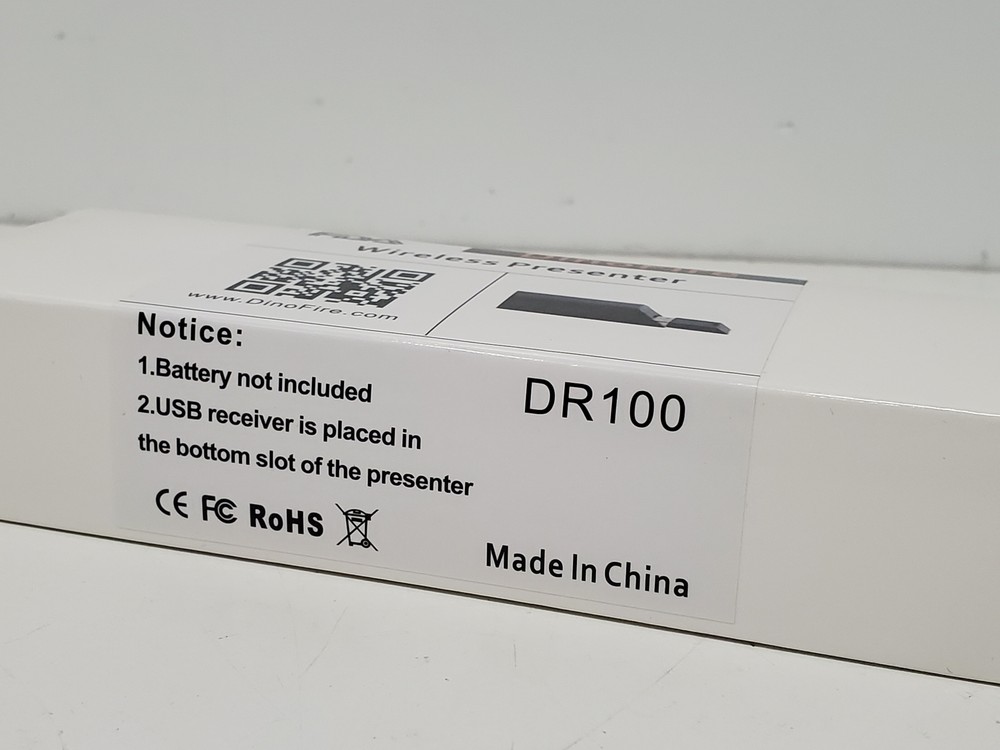 DinoFire DR100 Wireless Presenter PowerPoint Clicker Presentation Remote