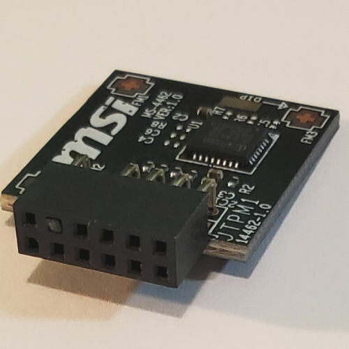 MSI TPM2SPI (MS-4462) TPM2.0 (12Pin, 1 Closed) Module (SPI)