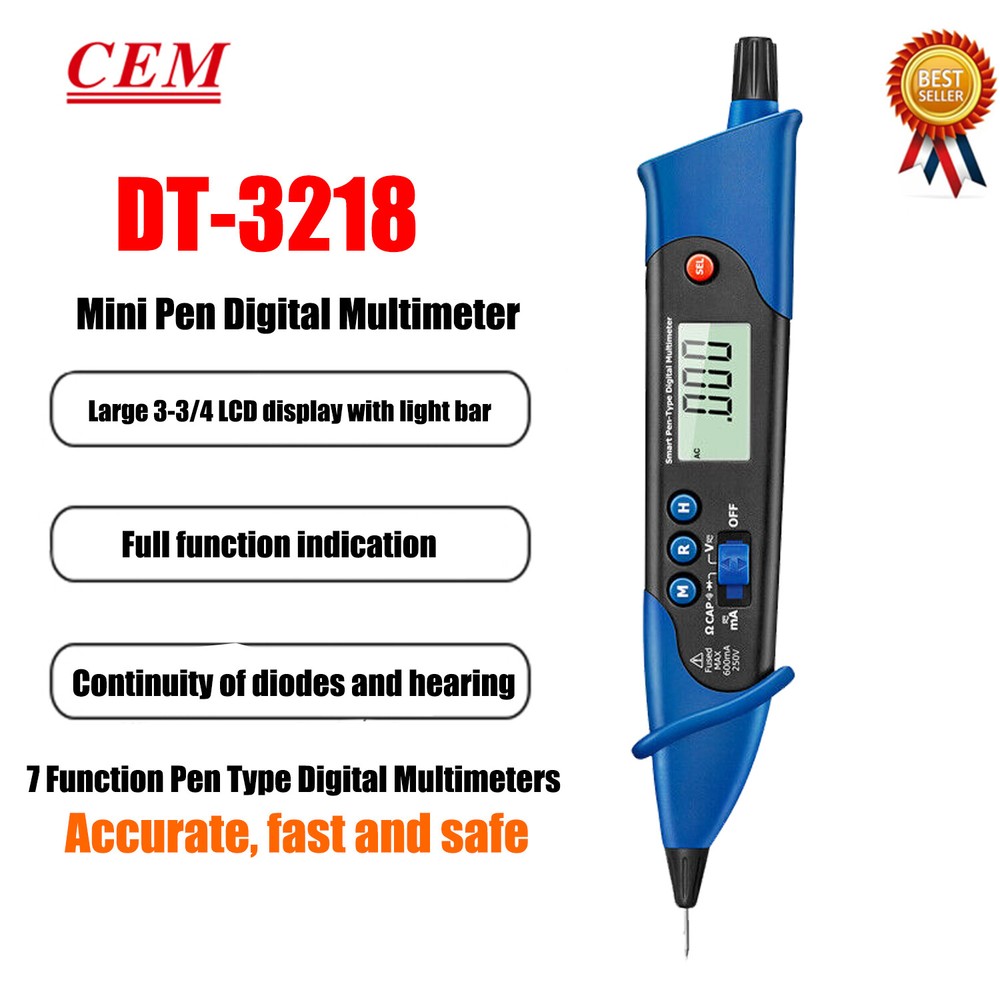 CEM DT-3218 Pen-type Digital Multimeter LCD Display