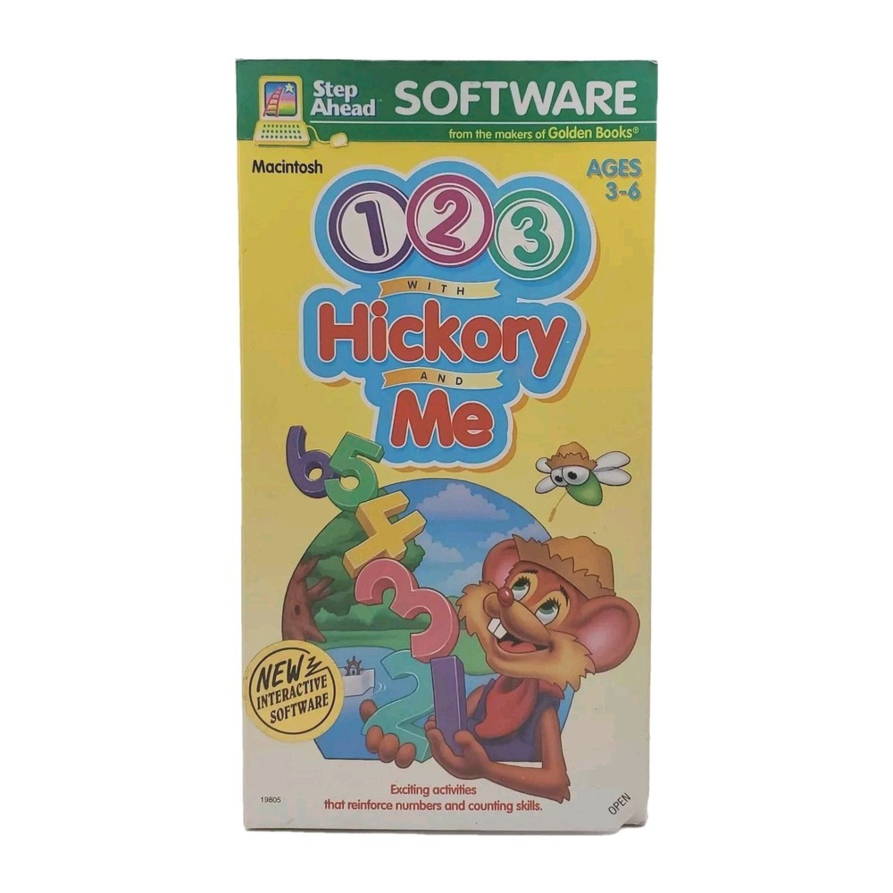 1994 Unopened 123 with Hickory and Me Macintosh Interactive Educational Software